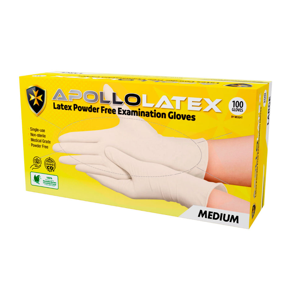 Latex Powder-Free Natural Medium Gloves
