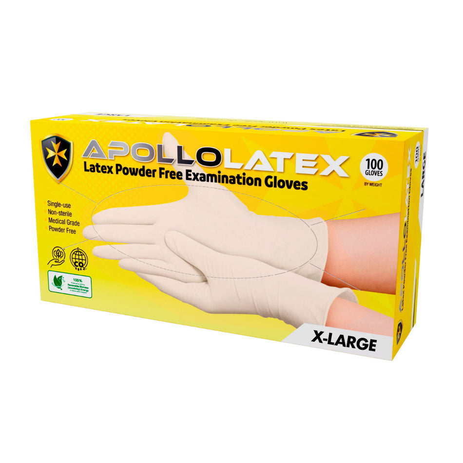Latex Powder-Free Natural X-Large Gloves