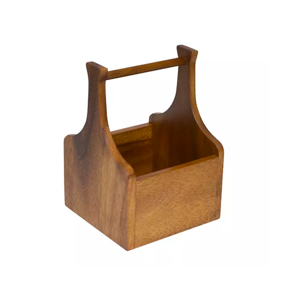 Acacia Wooden Artisan Cutlery Caddy