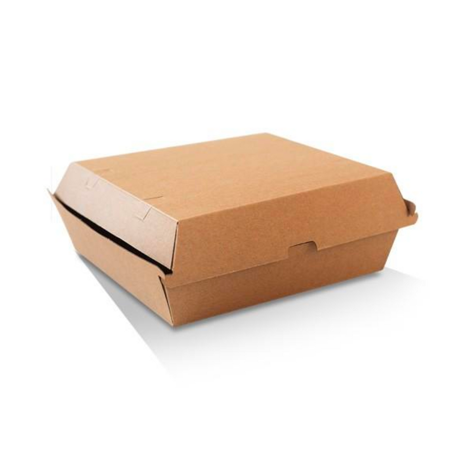 Brown Corrugated Dinner Takeaway Box 178x160x80mm