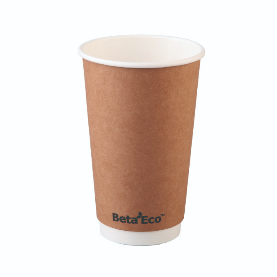 Kraft Smooth Double Wall 16oz Coffee Cup (90mm)