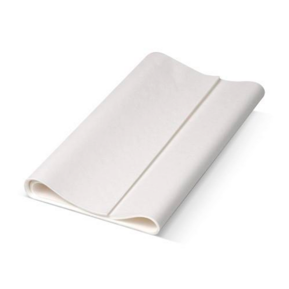 White 410x220mm (1/3 Cut) Greaseproof Baking Paper Sheets