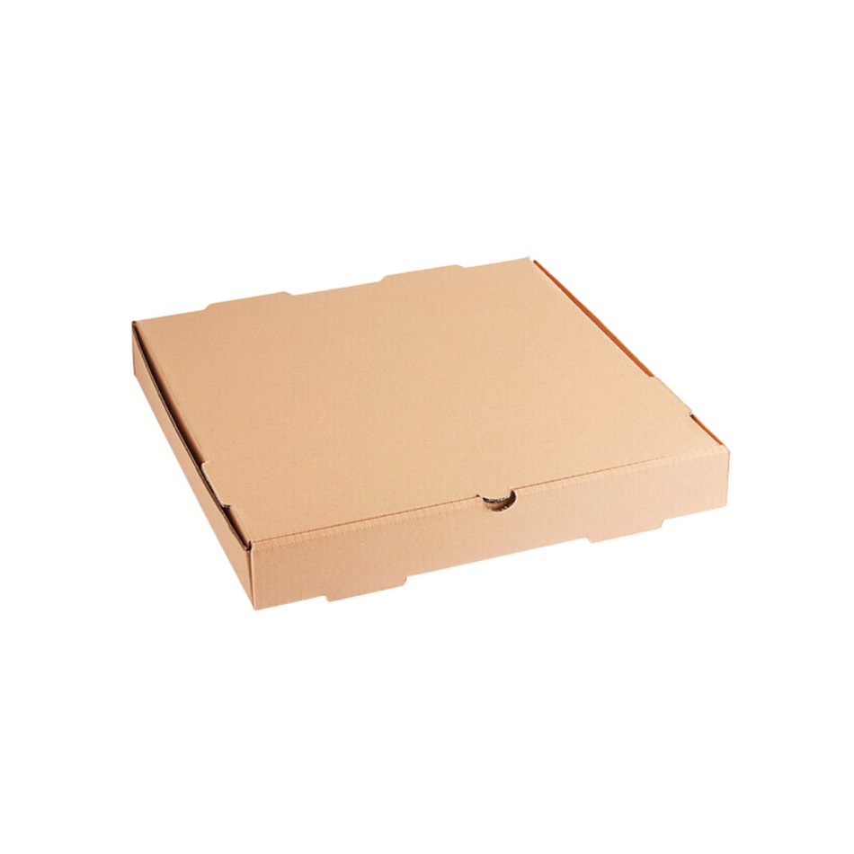 Pizza Box Plain Kraft Brown 9"
