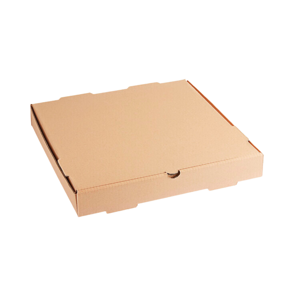 Pizza Box Plain Kraft Brown 13"