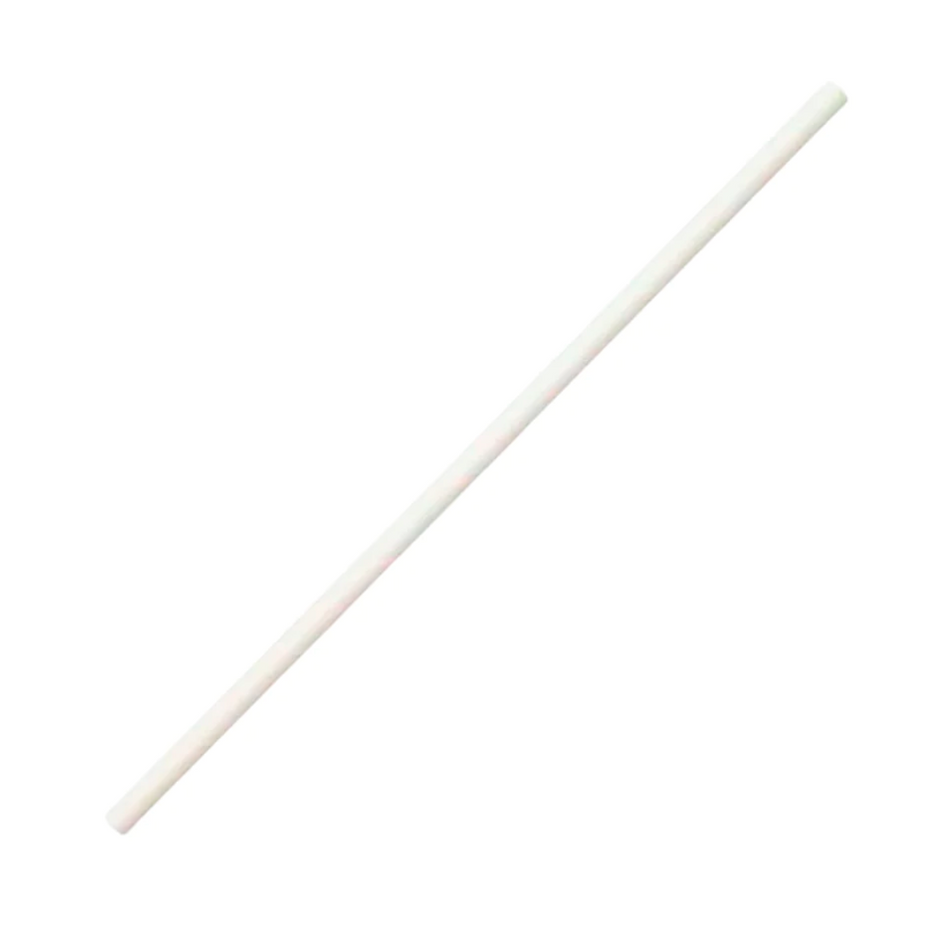 Jumbo White 235x8mm Paper Eco-Straws