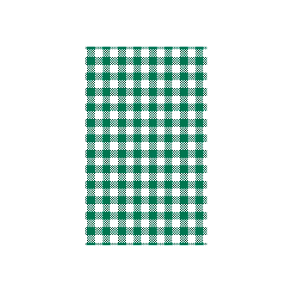 Green Gingham 190x310mm Greaseproof Baking Paper Sheets