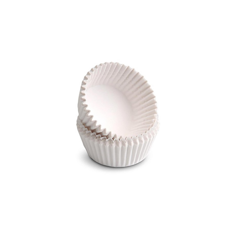 White Patty Pan Cupcake Muffin Liners 55x35.5mm