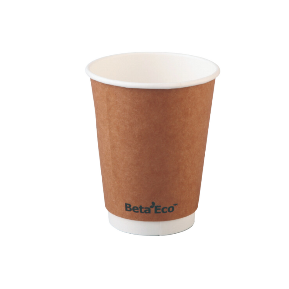 Kraft Smooth Double Wall 12oz Coffee Cup (⌀90mm)