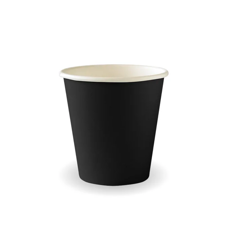 Black Single Wall 230ml BioCup (⌀80mm)