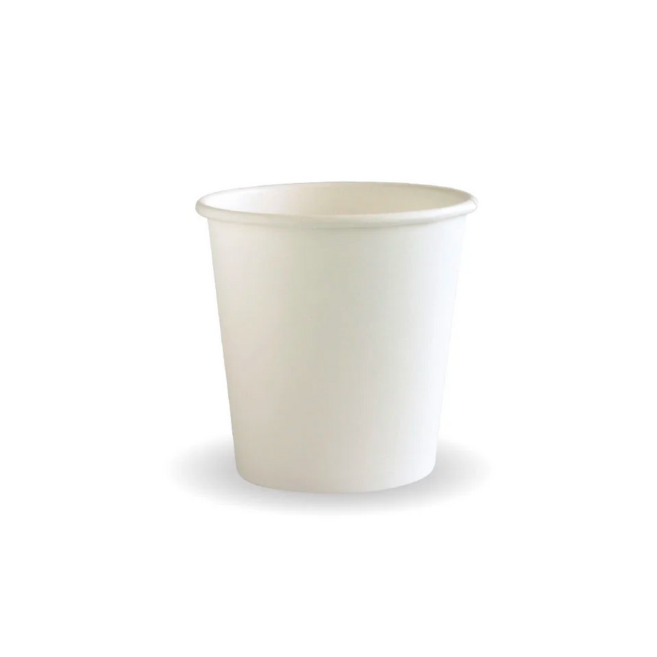 White Single Wall 120ml BioCup (⌀63mm)