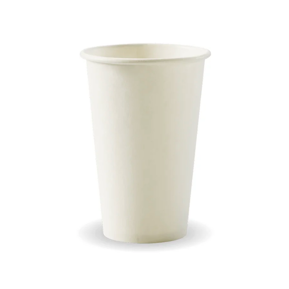 White Single Wall 12oz 350ml BioCup (⌀80mm)