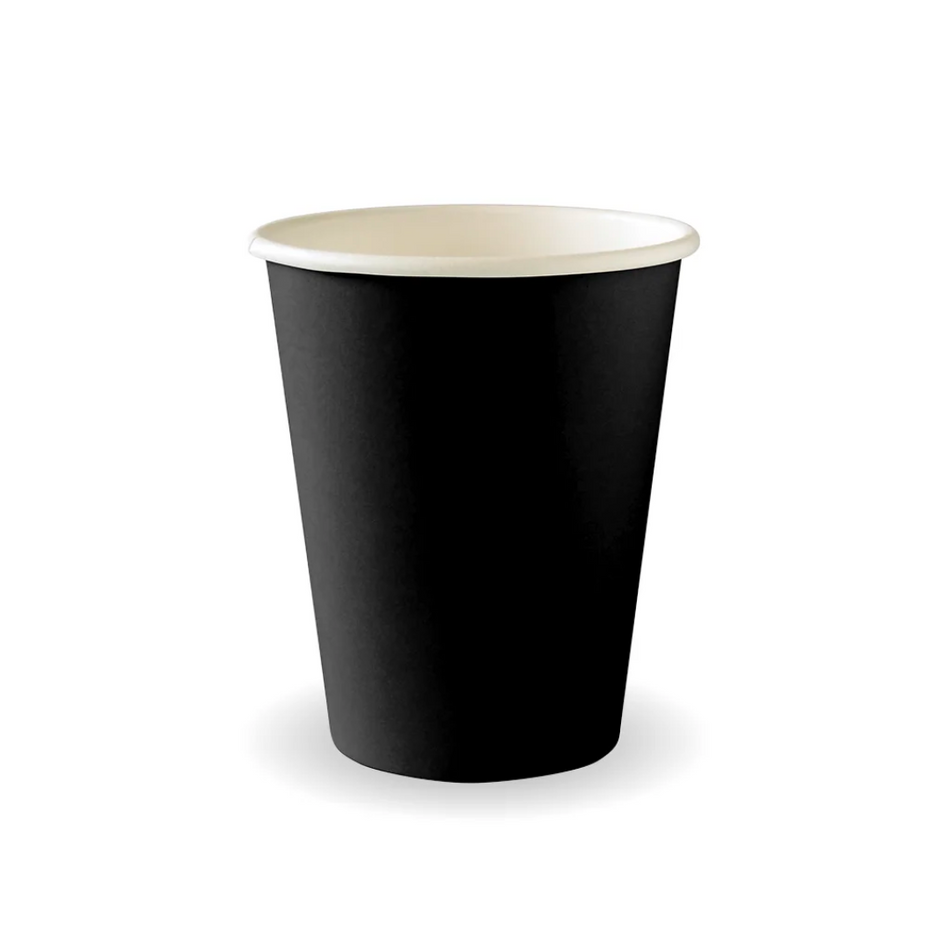 Black Single Wall 280ml BioCup (⌀80mm)