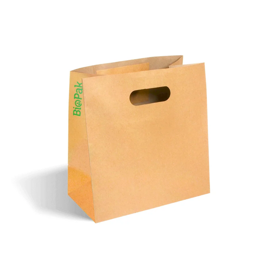 Kraft Die-Cut Handle Small Paper Bag 145x270x280mm