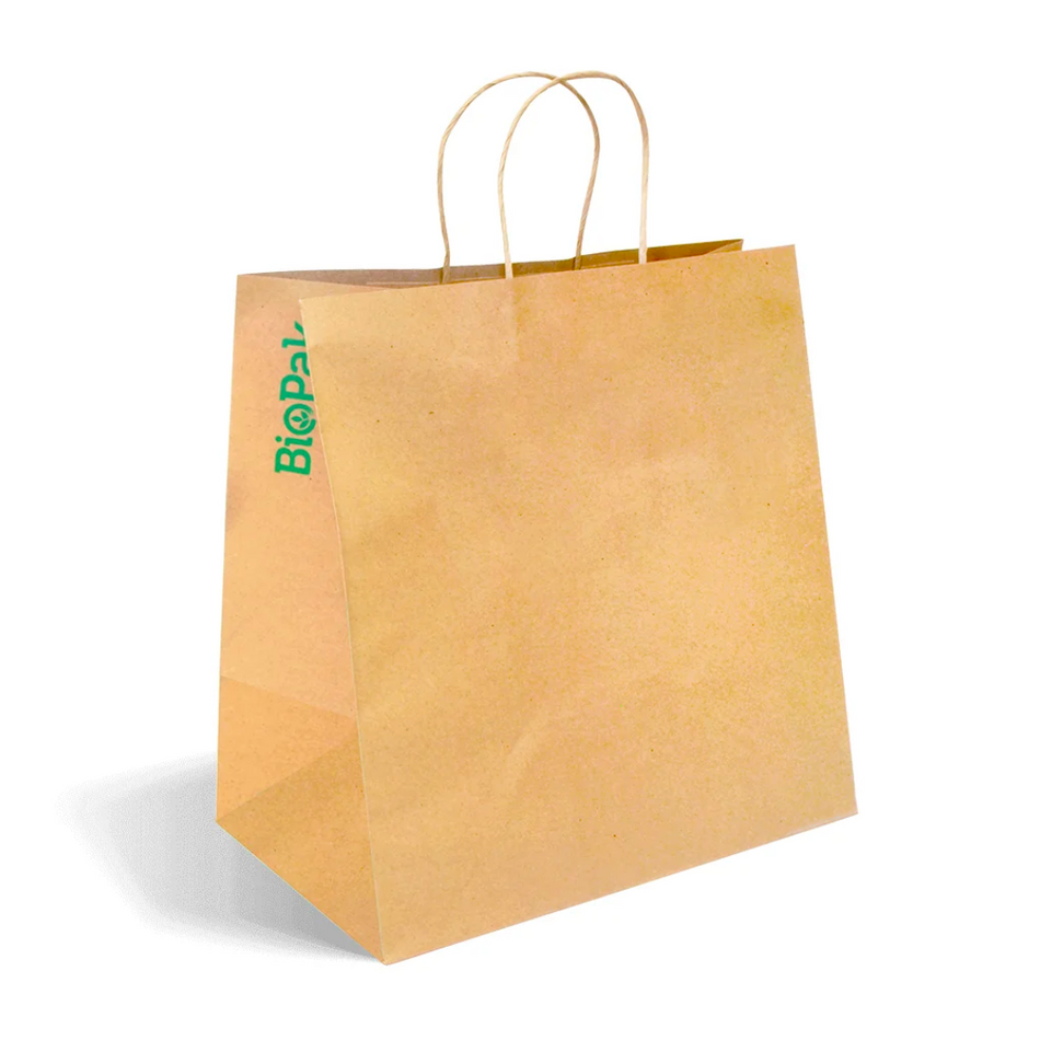 Kraft Twist Handle Jumbo Paper Bag 355x370x220mm