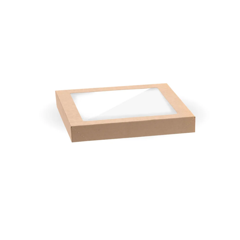 BioBoard Catering Small Tray PLA Window Lid 229x228x30mm