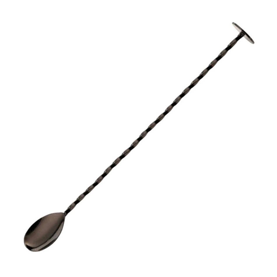 Black Plated 28cm Bar Spoon