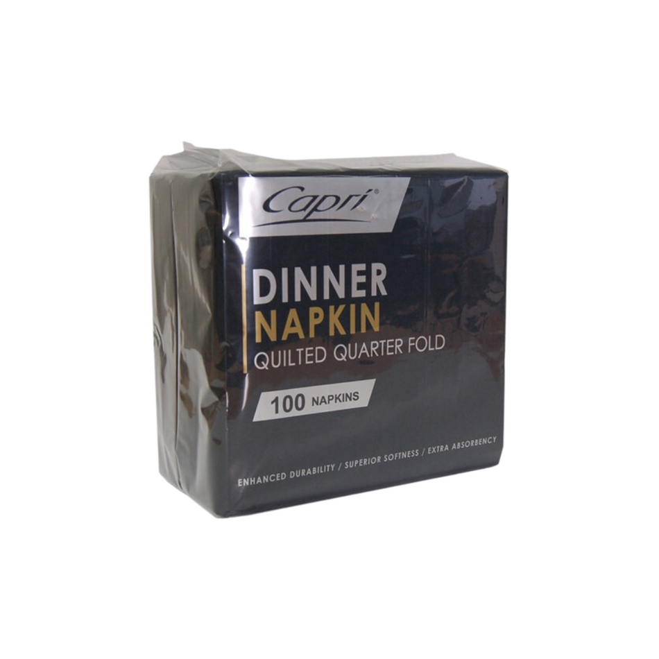 Black GT Fold Quilted Dinner Napkin