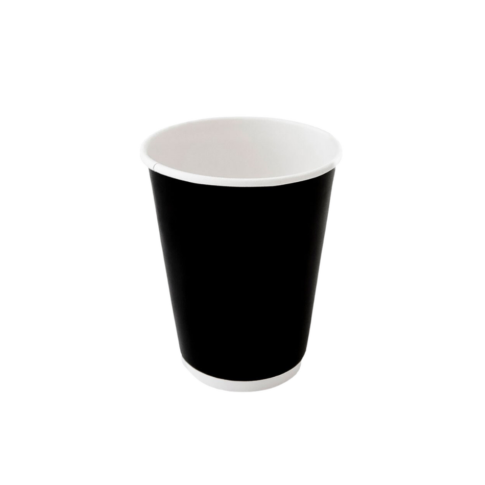 Black Double Wall 8oz Paper Coffee Cup (⌀81mm)