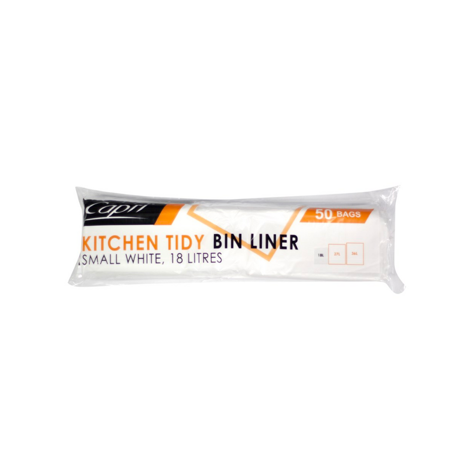 Kitchen Tidy White 18L Bin Liners On Roll