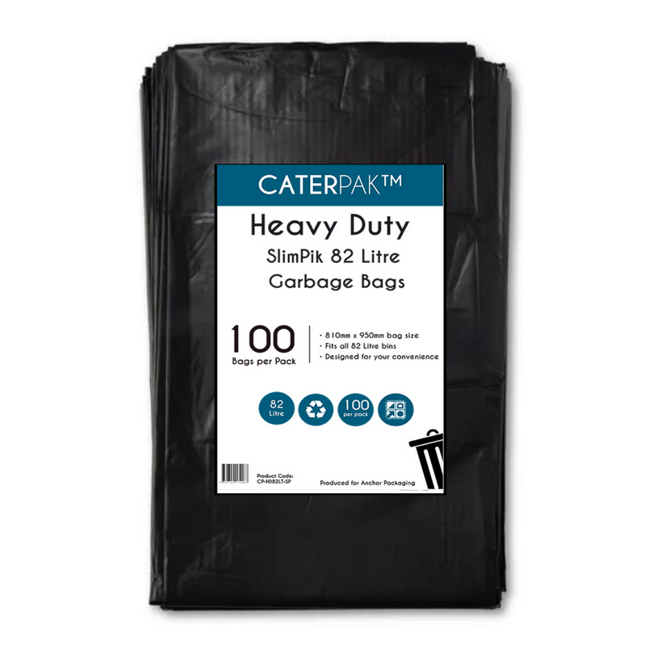 Heavy Duty 82L Slim Pack Garbage Bags