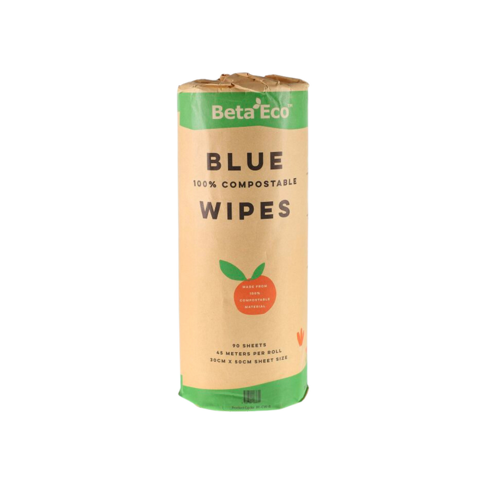 Compostable Blue 300x500mm Wipes