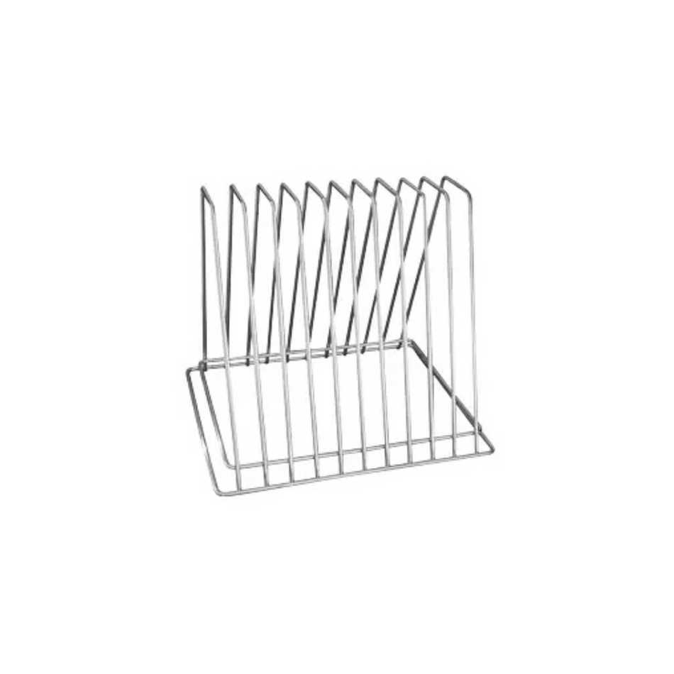 Chrome Plated 10 Slots Cutting Board Rack