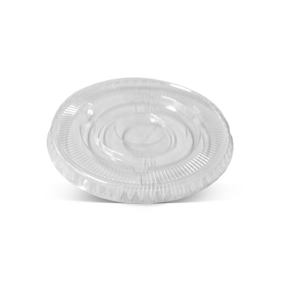 Clear PET No Hole Flat Lid (ø98mm)