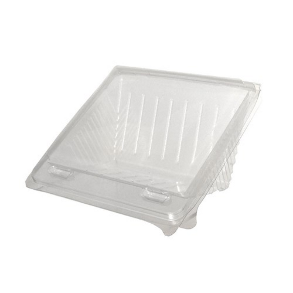 Clear Recycled PET 4 Point Quarters Clam Sandwich Wedge