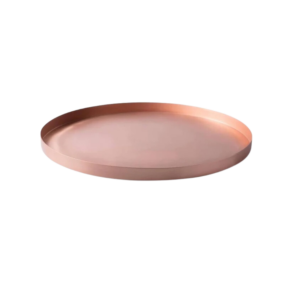 Copper Service Tray 33cmx2.6cm