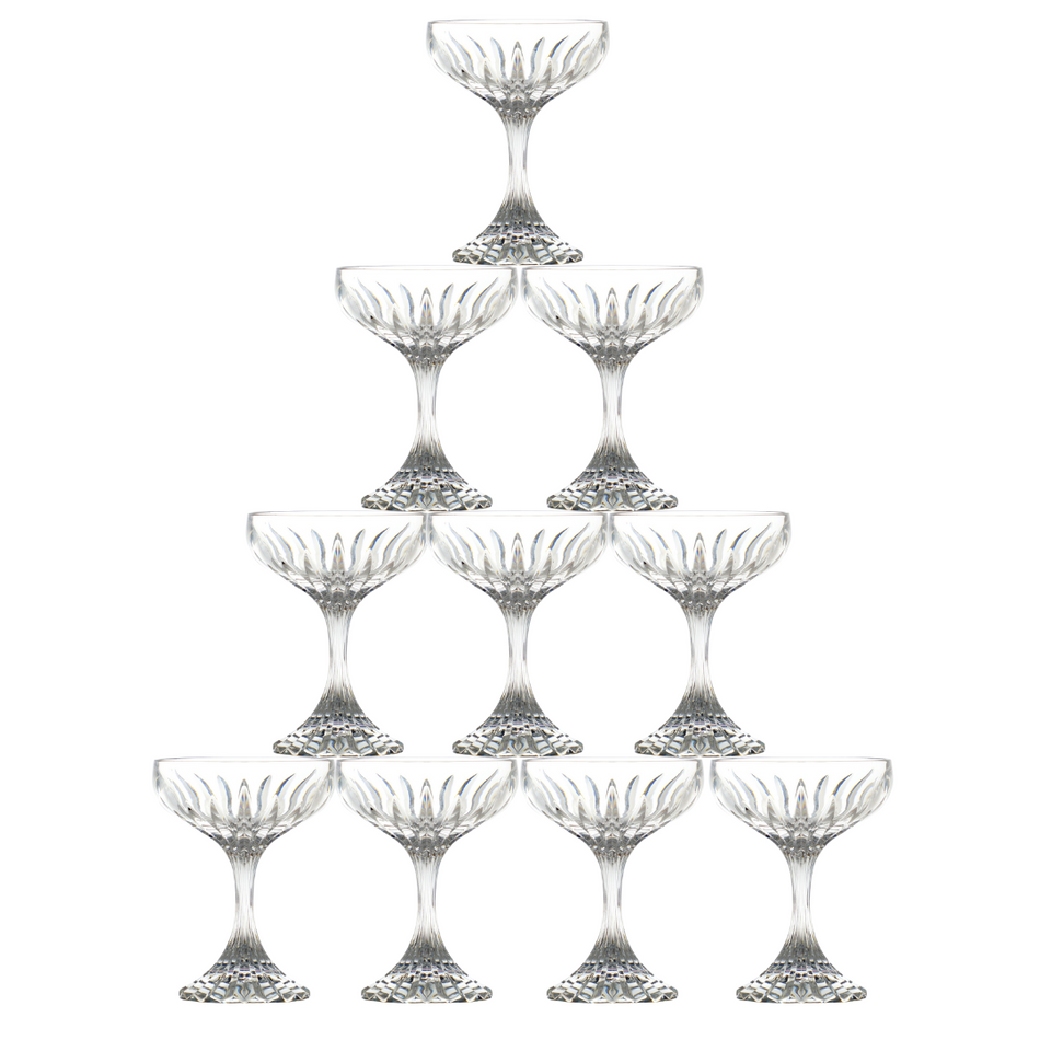 Polycarbonate Celine Coupe Champagne Tower