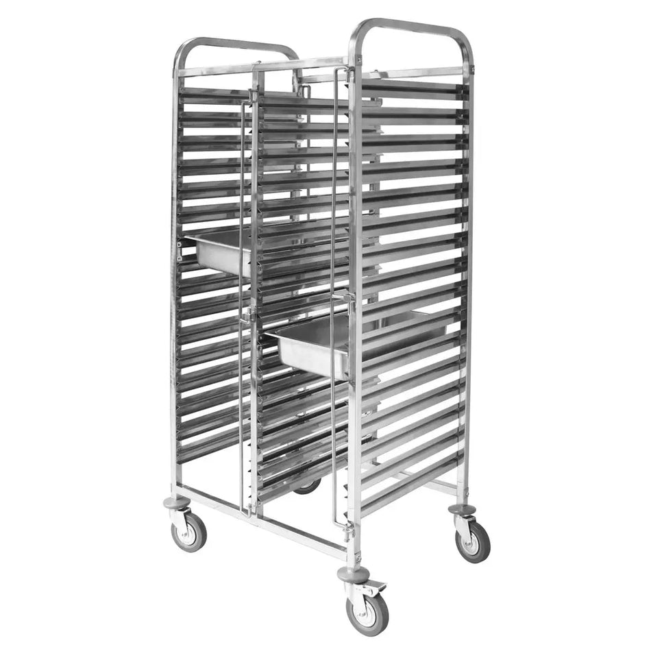 Double Gastronorm Trolley 740x550x1735mm