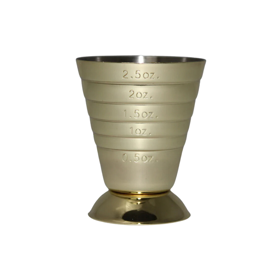 Gold Plated 75ml Multi Level Jigger