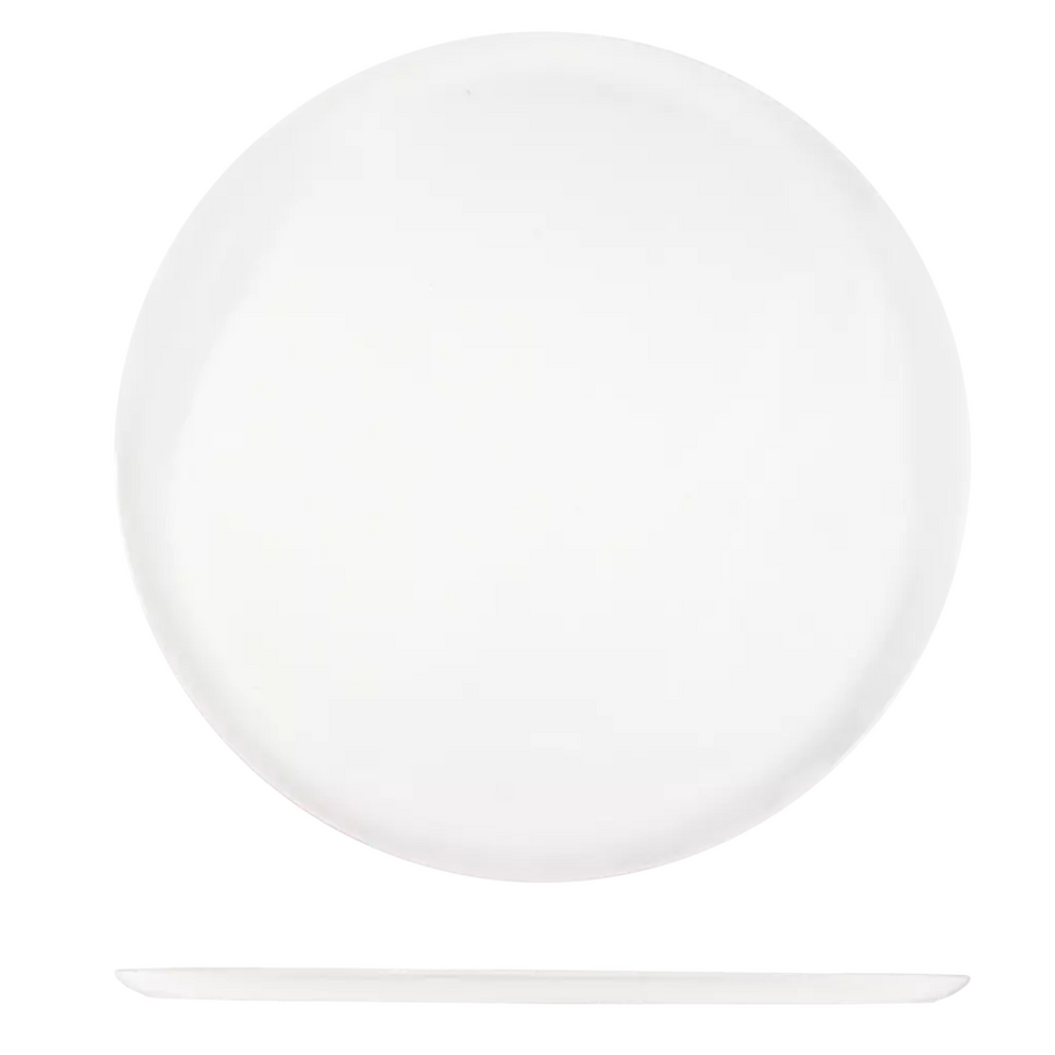 Porcelain Grazia 320mm Flat Coupe Round Plate