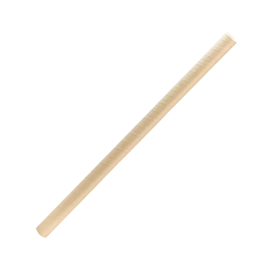 Jumbo Natural Kraft 240x10mm Paper Straws