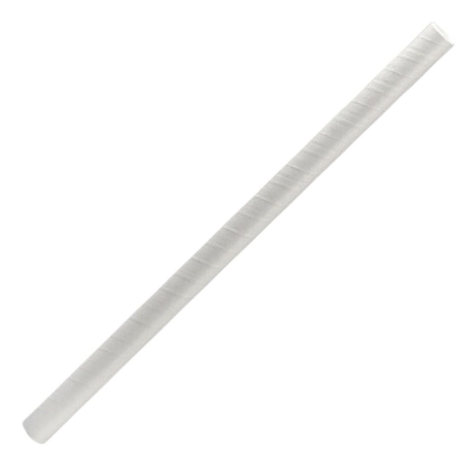 Jumbo White 200x10mm Paper Straws