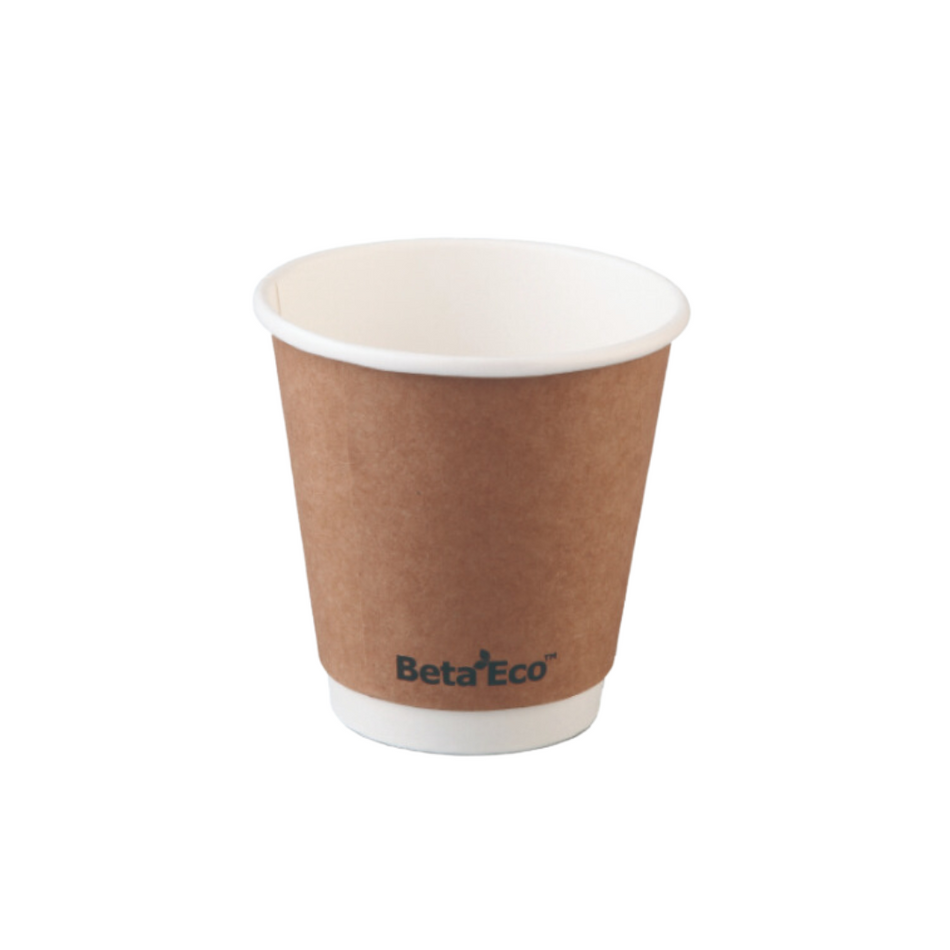 Kraft Double Wall 8oz Coffee Cup (90mm)