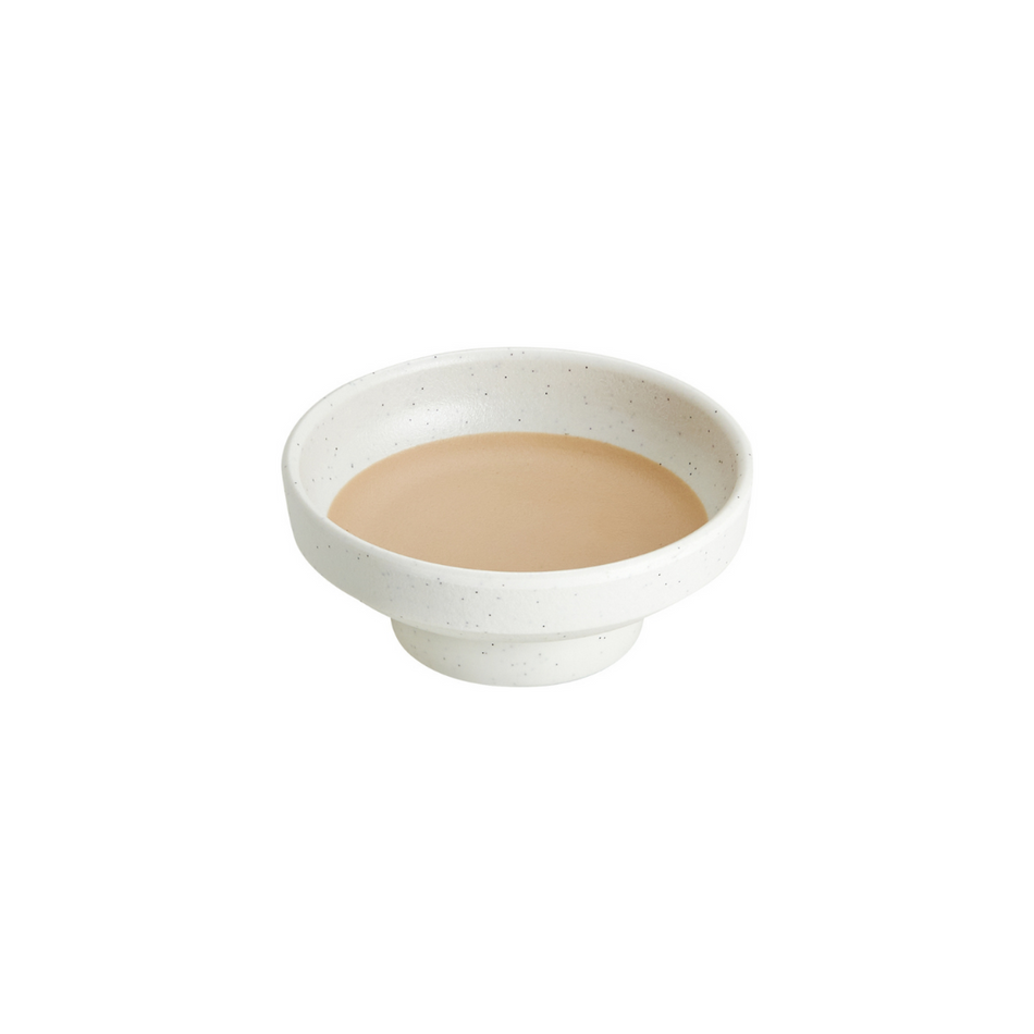 Melamine Eirth 40mm White & Beige Sauce Dish