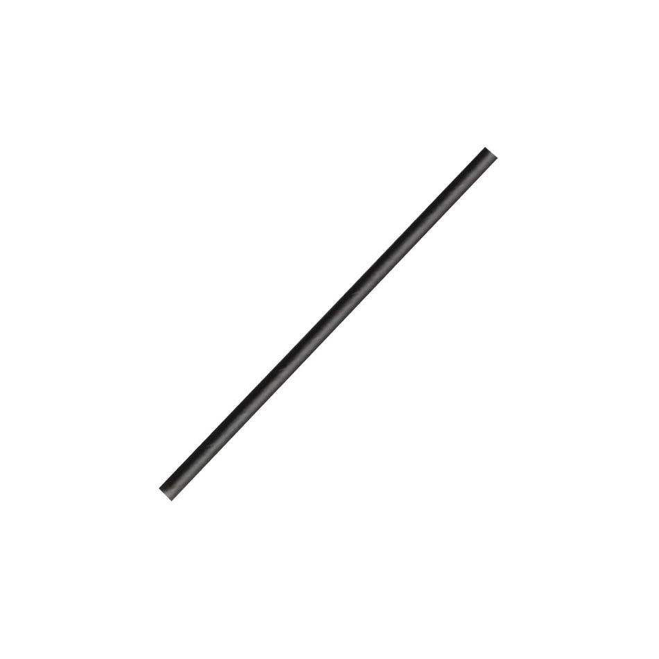 Cocktail Slim Black 120x5mm Paper Straws