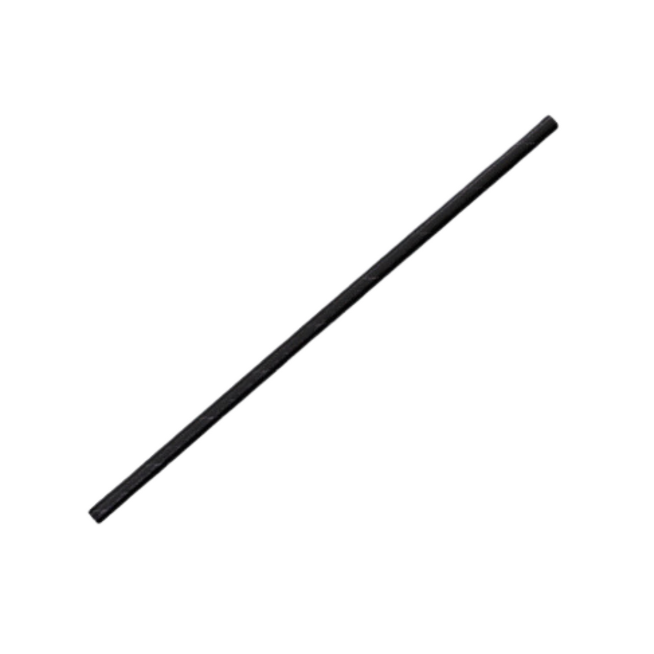 Regular All Black 197x6mm Paper Straw