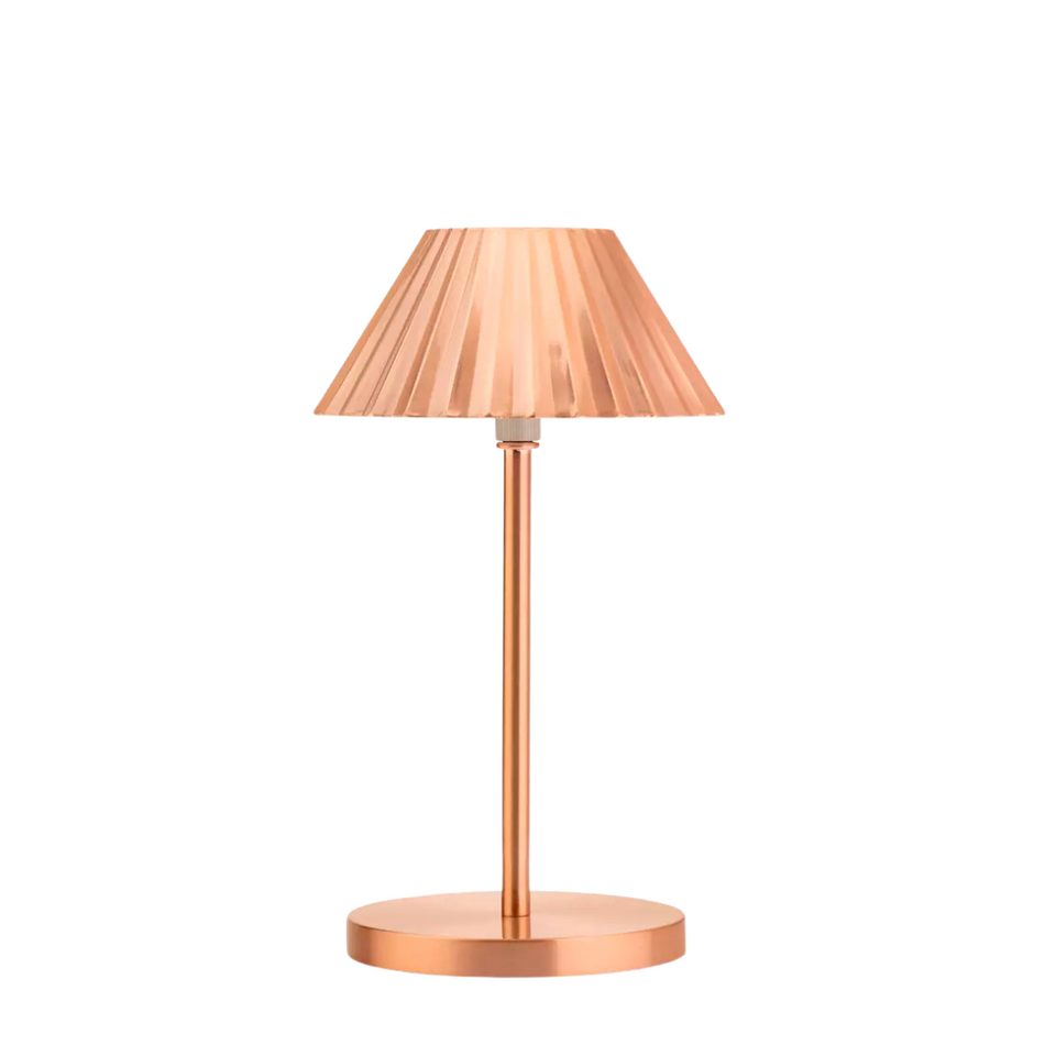 Aruba Copper Cordless LED Table Lamp
