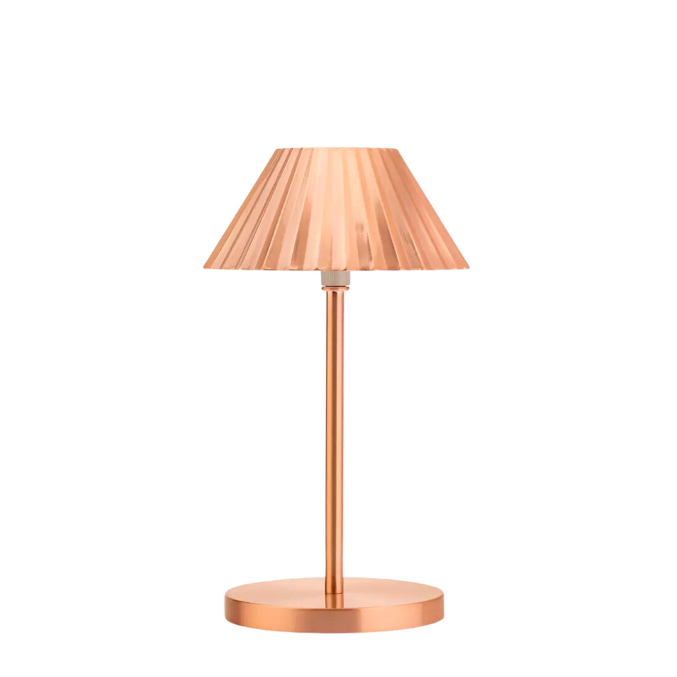 Aruba Copper 230mm Cordless LED Table Lamp