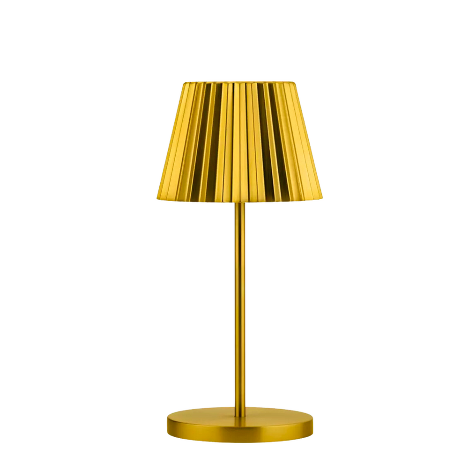 Dominica Gold Cordless LED Table Lamp