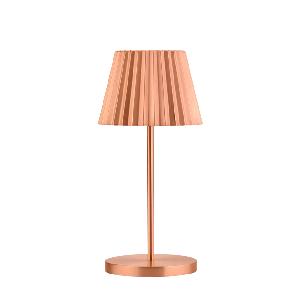 Dominica Copper 260mm  Cordless LED Table Lamp