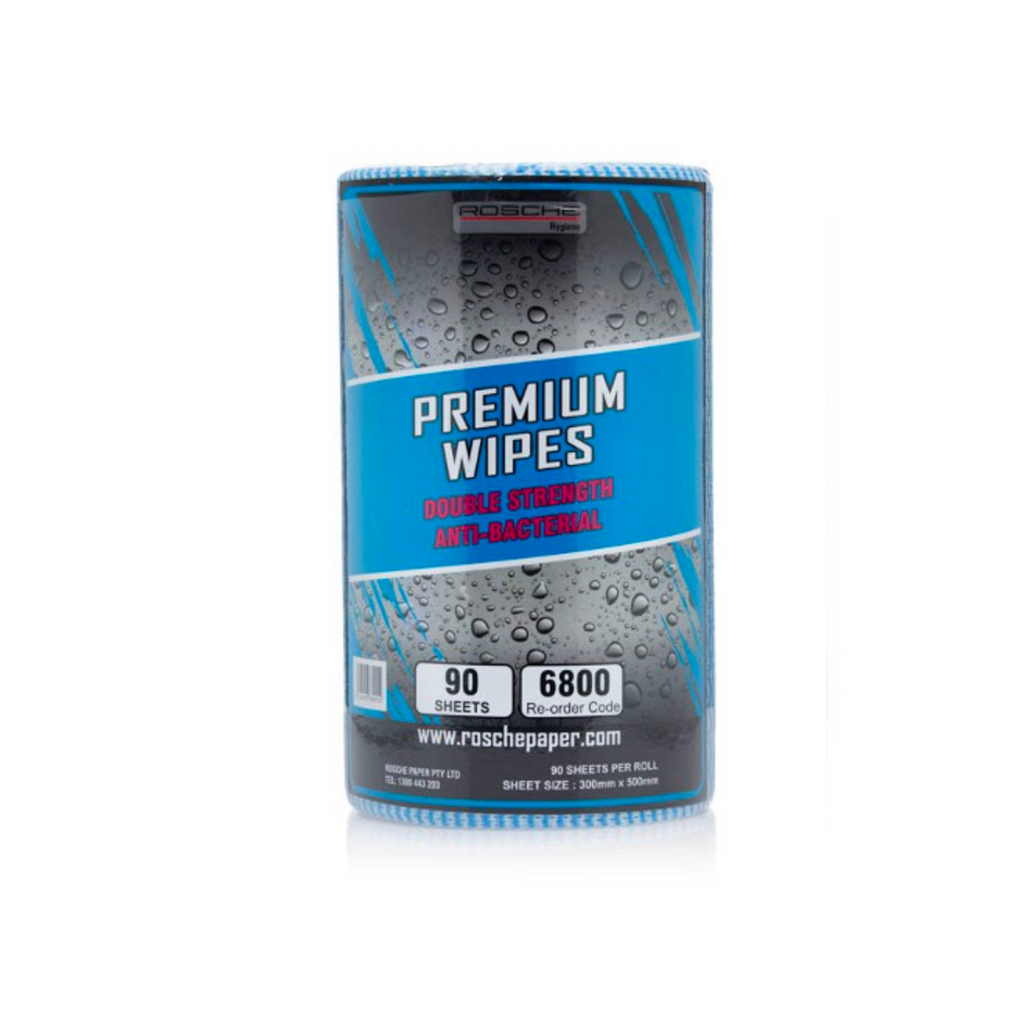 Premium Blue 300x500mm Wipes (90 Sheets)