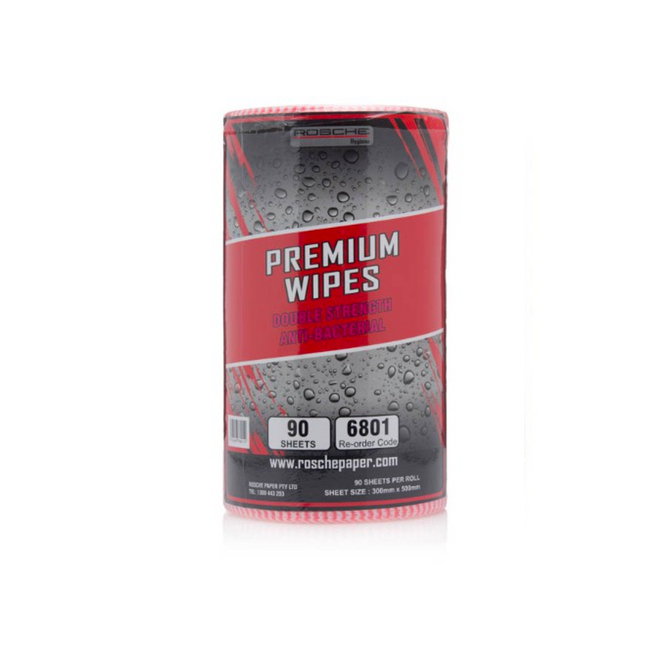 Premium Red 300x500mm Wipes