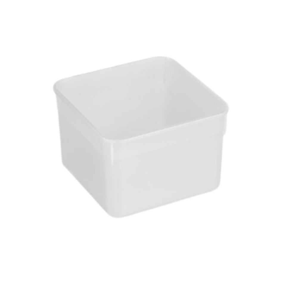 Square PP Microwavable 3.5L Container with Lid 175x175x120mm