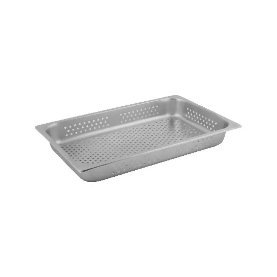 Stainless Steel 1/1 Perforated Steam Pan 530x325x25mm