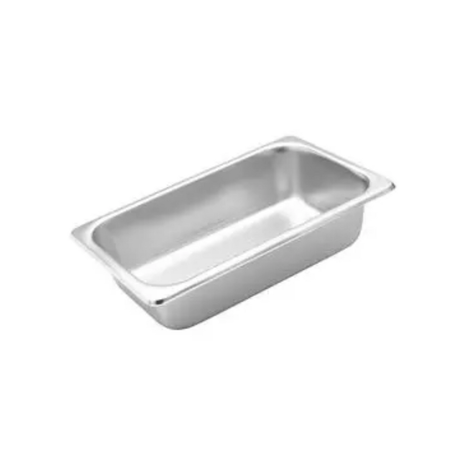 Stainless Steel 1/3 Steam Pan 325x175x100mm