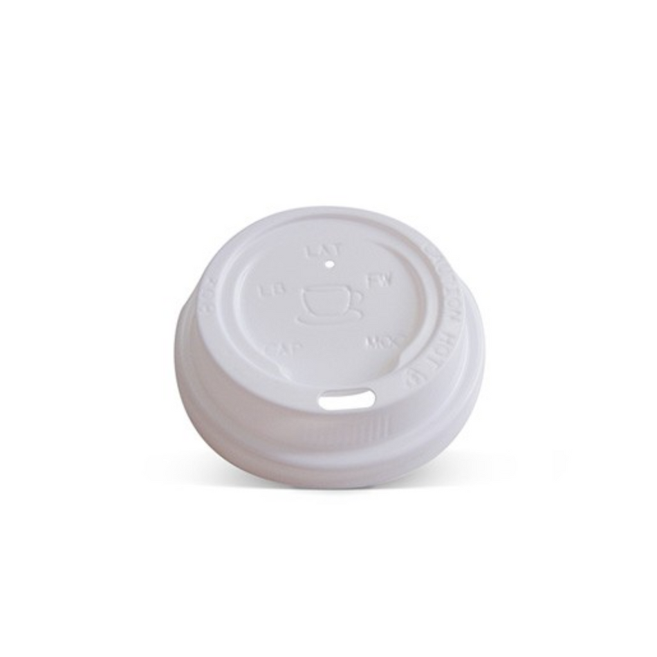 White 4oz Hot&Cold Plastic Lid