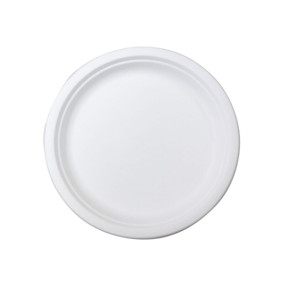 White Natural Fibre 25cm 9" Plate